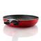 Oster Merrion 12" Red Aluminum Frying Pan With Bakelite Handle